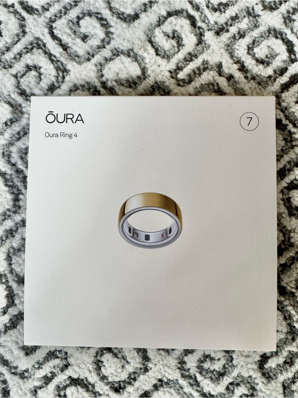 Oura Ring 4 by Oura, brand new size 7 gold